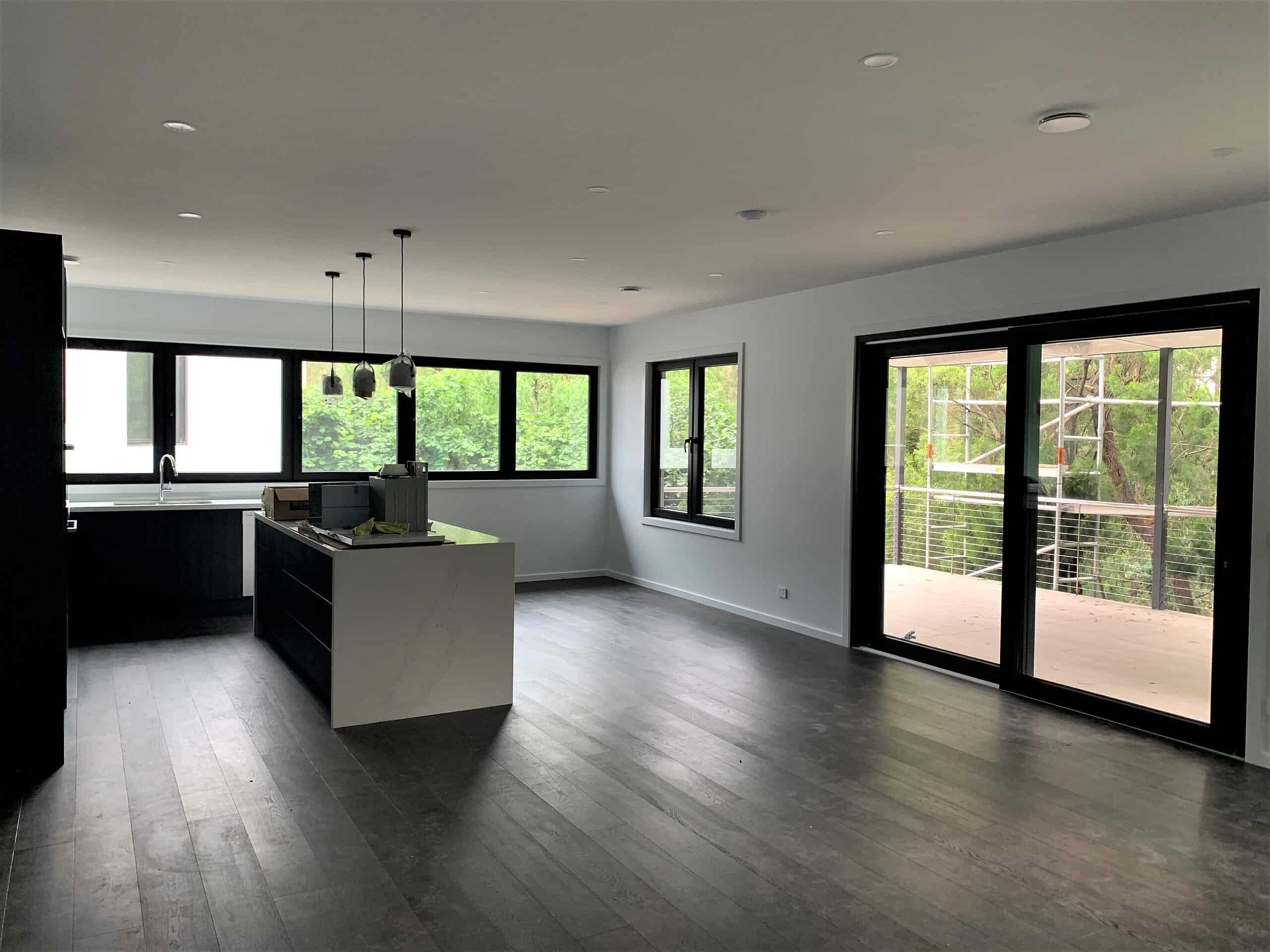Tilt&Turn windows with concealed hinges#Lift&Slide door#Triple glass#CeylonBlack#NewBuild#Warranwood_VIC