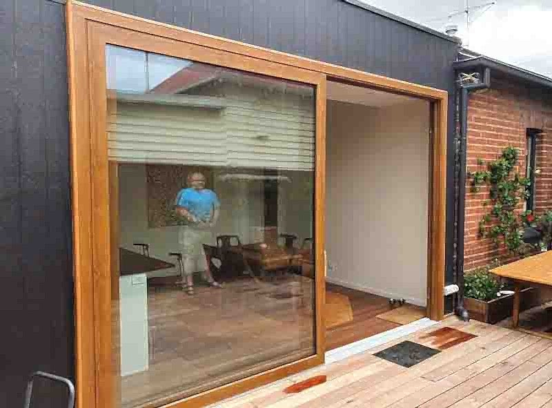 Lift&Slide door#4000mmx2700mm#Golden Oak#Extension#Brunswick_edited