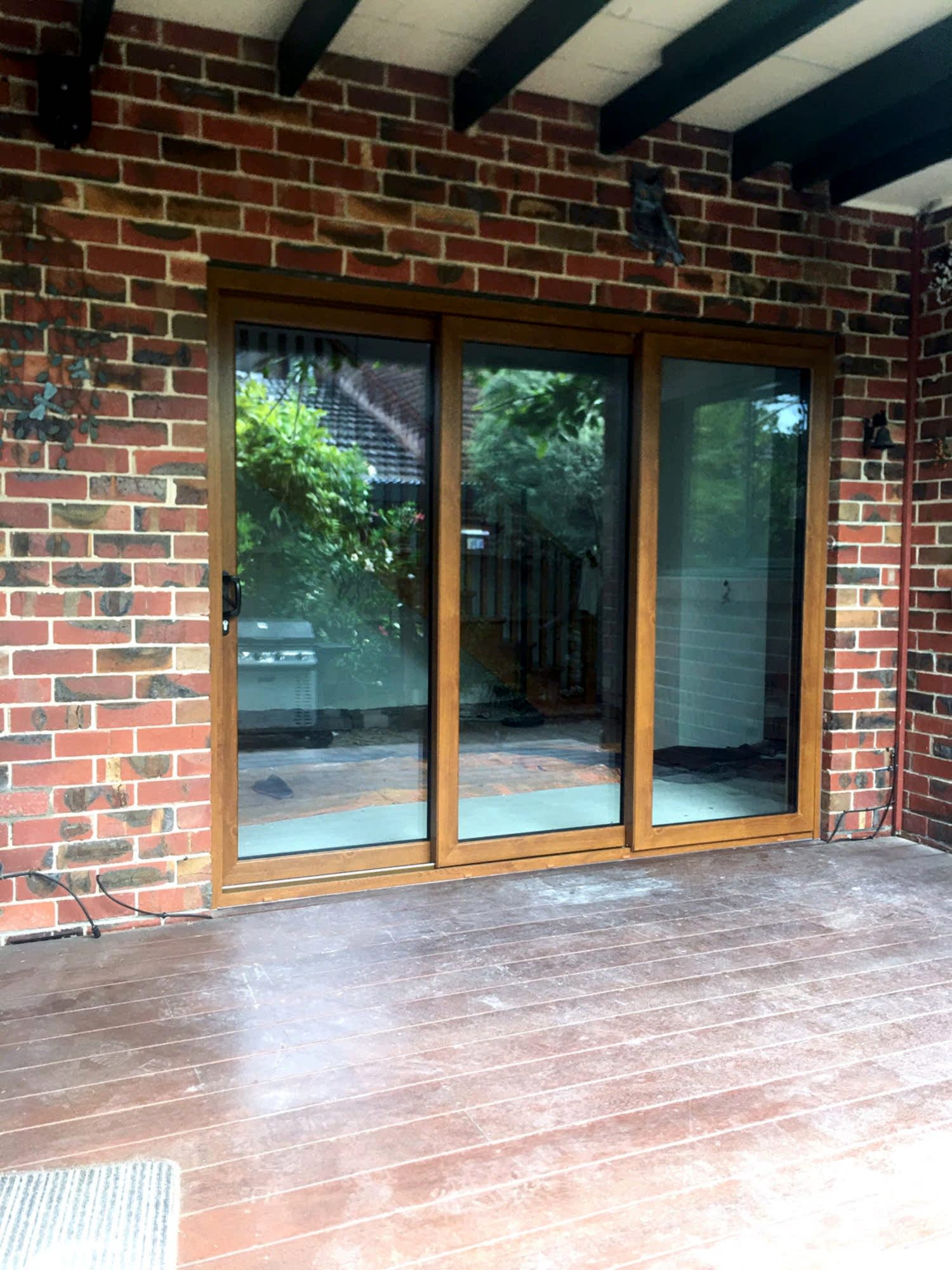 Stacker sliding door#Golden Oak#Replacement#Brighton East